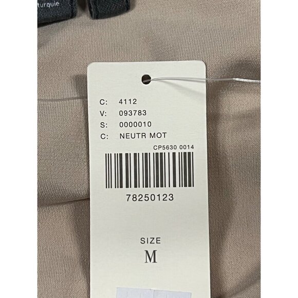 Anthropologie Top Blouse Medium Animal Square Neck Puff Short Sleeve Ruched New - Picture 7 of 9